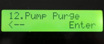 pump purge ไล่น้ำทำความสะอาดท่อจ่าย